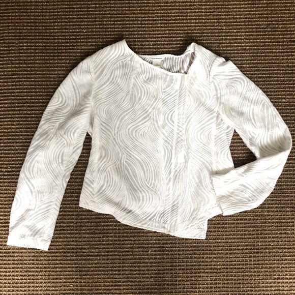Club Monaco Silk Jacket with Cotton Embroidery - Picture 3 of 13
